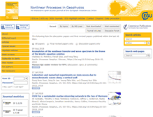 Tablet Screenshot of nonlin-processes-geophys.net